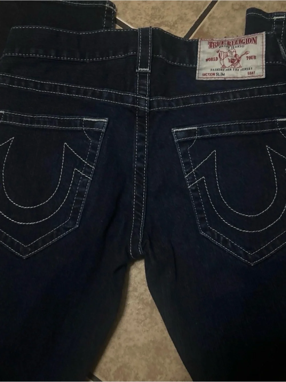 Men Dark Blue Straight-Leg Jeans size 30